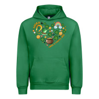 Emerald st patricks  hearts Urban Hoodie - MaliasSmallBusiness