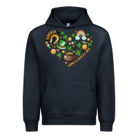 Navy st patricks  hearts Urban Hoodie - MaliasSmallBusiness