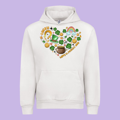 St Patricks  Hearts Urban Hoodie Designed By Maliassmallbusiness
