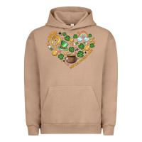 Pigment Burro st patricks  hearts Urban Hoodie - MaliasSmallBusiness
