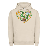 Pigment French Oak st patricks  hearts Urban Hoodie - MaliasSmallBusiness