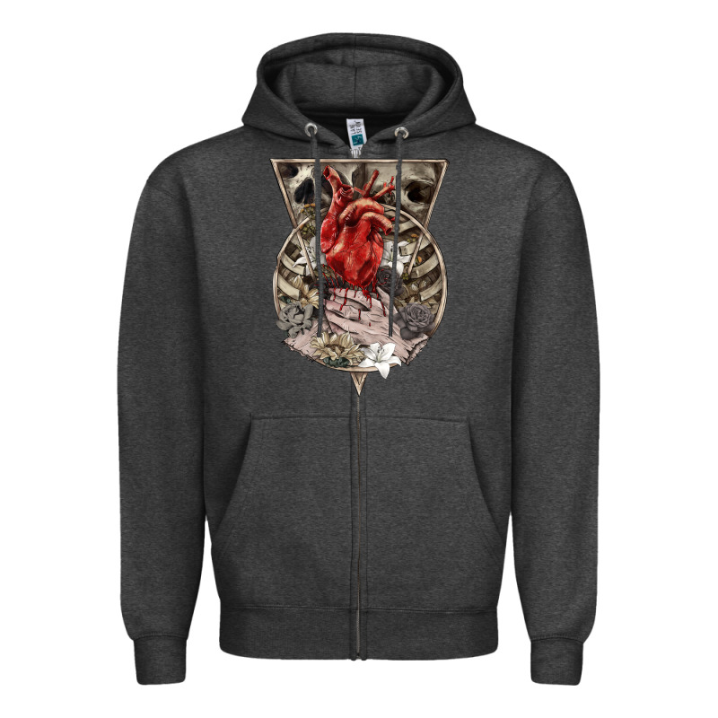 Flower Skeleton Zipper Hoodie by RanaPortraitStore | Teevron
