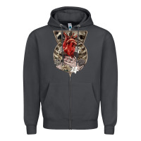 Smoke Flower Skeleton Zipper Hoodie - RanaPortraitStore