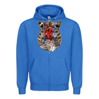 True Royal Flower Skeleton Zipper Hoodie - RanaPortraitStore