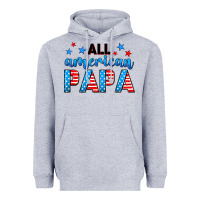 Heather Grey All American papa Heavyweight Hoodie - Neo Western