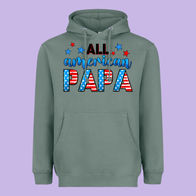 All American Papa Heavyweight Hoodie Designed By Neo Western