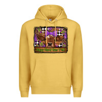 Antique Gold happy mardi gras y'all cow Premium Hoodie - Jasminsmagicworld