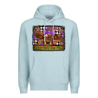 Blue Mist happy mardi gras y'all cow Premium Hoodie - Jasminsmagicworld