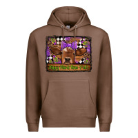 Chestnut happy mardi gras y'all cow Premium Hoodie - Jasminsmagicworld