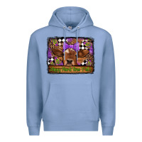 Colony Blue happy mardi gras y'all cow Premium Hoodie - Jasminsmagicworld