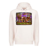 Pale Pink happy mardi gras y'all cow Premium Hoodie - Jasminsmagicworld