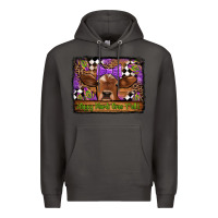 Smoke happy mardi gras y'all cow Premium Hoodie - Jasminsmagicworld