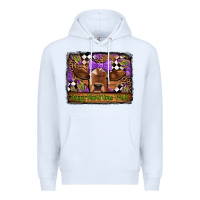 White happy mardi gras y'all cow Premium Hoodie - Jasminsmagicworld