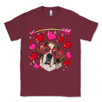 Valentine's Day  Saint Bernard Dog Classic Tee | Teevron