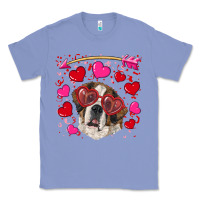 Colony Blue valentine's day  saint bernard dog Classic Tee - RanaPortraitStore
