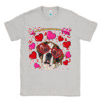Moon Dust valentine's day  saint bernard dog Classic Tee - RanaPortraitStore