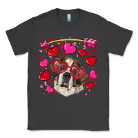 Smoke valentine's day  saint bernard dog Classic Tee - RanaPortraitStore