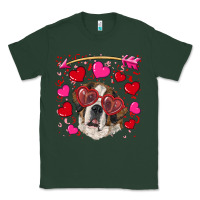 Sports Green valentine's day  saint bernard dog Classic Tee - RanaPortraitStore