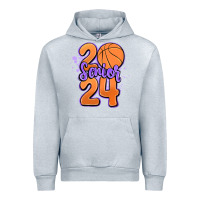 Heather Grey senior 2024 basketball Urban Hoodie - MaliasSmallBusiness