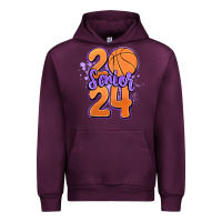 Mauve Wine senior 2024 basketball Urban Hoodie - MaliasSmallBusiness