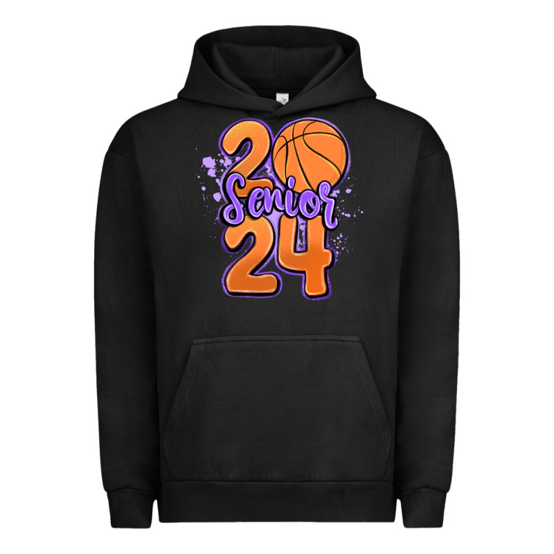 Senior 2024 Basketball Urban Hoodie by MaliasSmallBusiness | Teevron