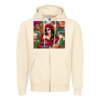 Mexico Girl Serape Zipper Hoodie | Teevron