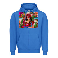 True Royal mexico girl serape Zipper Hoodie - Zillion Design Studio
