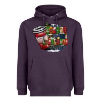 Plum coffe Heavyweight Hoodie - CowhideDigitalArt