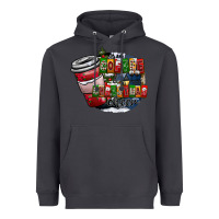 Smoke coffe Heavyweight Hoodie - CowhideDigitalArt