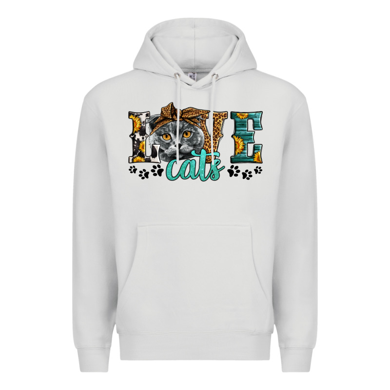 Love Cats Scottish Fold Premium Hoodie by LillyAllenDesigns | Teevron