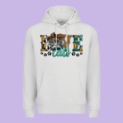 Love Cats Scottish Fold Premium Hoodie Designed By Lillyallendesigns