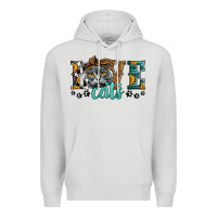 Dove Grey love cats scottish fold Premium Hoodie - LillyAllenDesigns