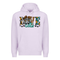 Lilac love cats scottish fold Premium Hoodie - LillyAllenDesigns