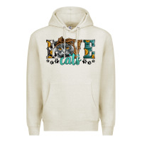 Oatmeal Heather love cats scottish fold Premium Hoodie - LillyAllenDesigns