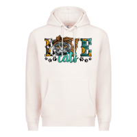 Pale Pink love cats scottish fold Premium Hoodie - LillyAllenDesigns