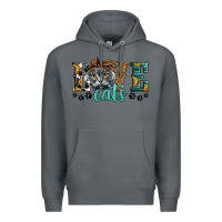 Rock love cats scottish fold Premium Hoodie - LillyAllenDesigns