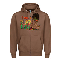 Chestnut i am black history afro black woman juneteenth Zipper Hoodie - texasbilliewilder