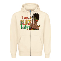 Sandshell i am black history afro black woman juneteenth Zipper Hoodie - texasbilliewilder