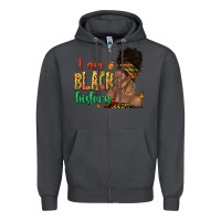 Smoke i am black history afro black woman juneteenth Zipper Hoodie - texasbilliewilder