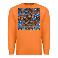 Carrot 4th of juky veteran boots seamless pattern Premium Sweatshirt - HRA Design Shop