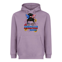 Lavender All American Nana 4th of July Heavyweight Hoodie - CowGirlArtShop