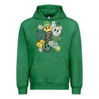 Emerald st patricks day green smile Urban Hoodie - MaliasSmallBusiness