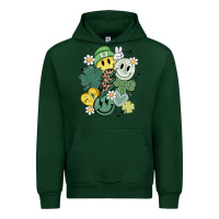 Forest Green st patricks day green smile Urban Hoodie - MaliasSmallBusiness