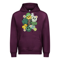 Mauve Wine st patricks day green smile Urban Hoodie - MaliasSmallBusiness