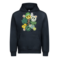 Navy st patricks day green smile Urban Hoodie - MaliasSmallBusiness