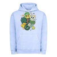 Pigment Grape Ice st patricks day green smile Urban Hoodie - MaliasSmallBusiness