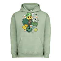 Pigment Oil Green st patricks day green smile Urban Hoodie - MaliasSmallBusiness
