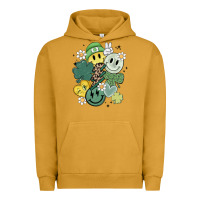 Pigment Peanut Butter st patricks day green smile Urban Hoodie - MaliasSmallBusiness