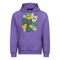 Tulip st patricks day green smile Urban Hoodie - MaliasSmallBusiness