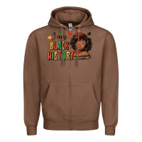 Chestnut i am black history afro girl Zipper Hoodie - texasbilliewilder